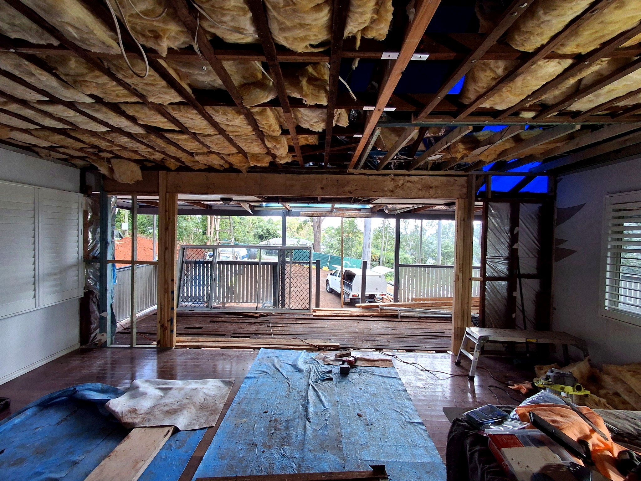 Residential construction progress