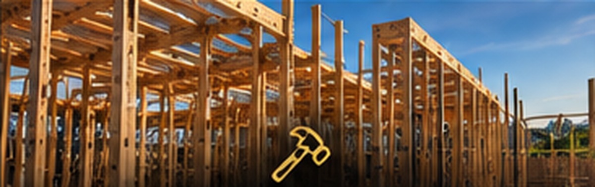 AI-assisted visual representing timber framing