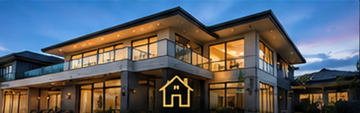 AI-assisted visual representing residential building